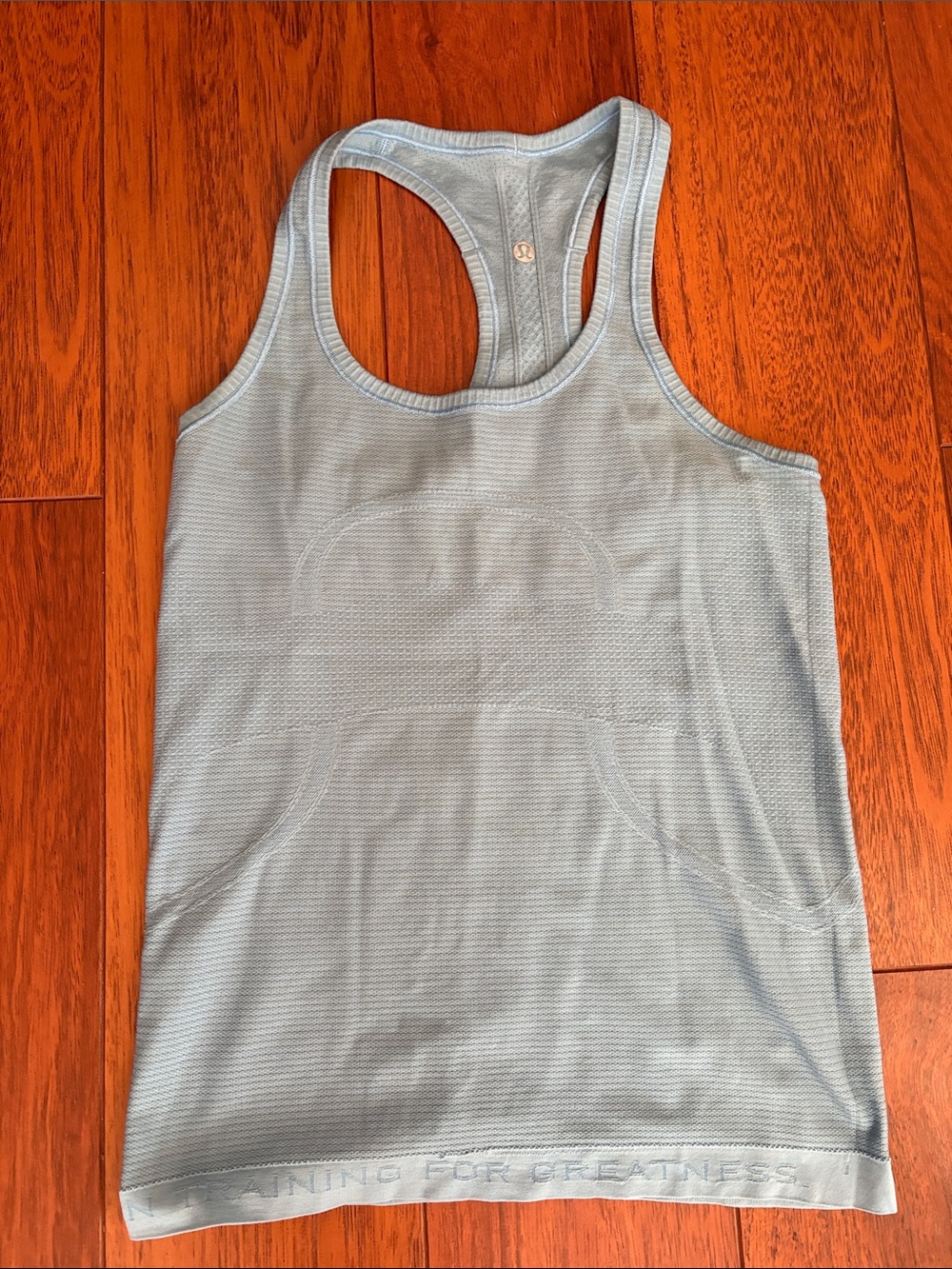 lululemon athletica Pale Blue swiftly Racerback Workout Tank 6